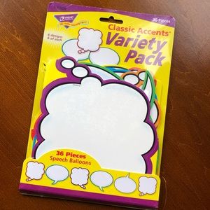 Precut speech bubbles - 36 piece